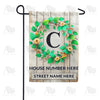 America Forever Personalized Monogram Spring Wreath Garden Flag