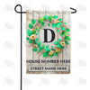 America Forever Personalized Monogram Spring Wreath Garden Flag