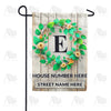 America Forever Personalized Monogram Spring Wreath Garden Flag