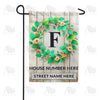 America Forever Personalized Monogram Spring Wreath Garden Flag