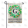 America Forever Personalized Monogram Spring Wreath Garden Flag