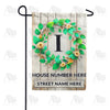 America Forever Personalized Monogram Spring Wreath Garden Flag