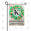 America Forever Personalized Monogram Spring Wreath Garden Flag