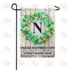 America Forever Personalized Monogram Spring Wreath Garden Flag