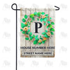 America Forever Personalized Monogram Spring Wreath Garden Flag