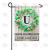 America Forever Personalized Monogram Spring Wreath Garden Flag