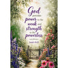 Isaiah 40:29 God Provides Power Floral Gate Garden Flag