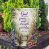 Isaiah 40:29 God Provides Power Floral Gate Garden Flag