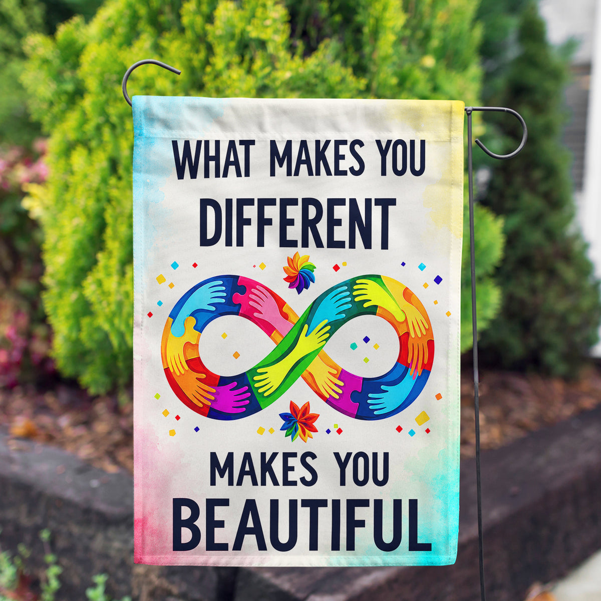 What Makes You Different Autism Awareness Garden Flag