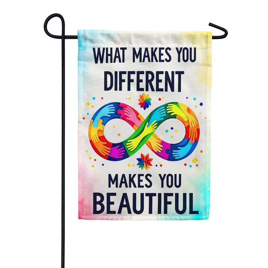 What Makes You Different Autism Awareness Garden Flag