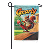 America Forever Gnarly Skateboarding Squirrel on Ramp Garden Flag