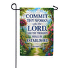 America Forever Proverbs 16:3 Commit Thy Works Garden Flag