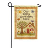 America Forever Our Roots Grow Deep Here Cross Garden Flag