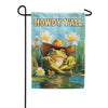 America Forever Howdy Y'all Cowboy Frog Lily Pond Garden Flag