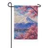 America Forever Mount Fuji Cherry Blossoms Spring Garden Flag
