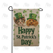 America Forever St Patrick's Day Pets Burlap Garden Flag