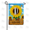 America Forever Sunflower Welcome Monogram Garden Flag