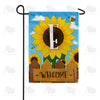 America Forever Sunflower Welcome Monogram Garden Flag