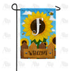 America Forever Sunflower Welcome Monogram Garden Flag