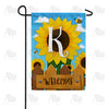 America Forever Sunflower Welcome Monogram Garden Flag