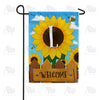 America Forever Sunflower Welcome Monogram Garden Flag