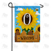 America Forever Sunflower Welcome Monogram Garden Flag