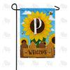 America Forever Sunflower Welcome Monogram Garden Flag