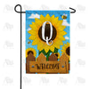 America Forever Sunflower Welcome Monogram Garden Flag