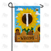 America Forever Sunflower Welcome Monogram Garden Flag