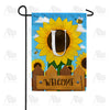 America Forever Sunflower Welcome Monogram Garden Flag