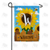 America Forever Sunflower Welcome Monogram Garden Flag