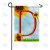 America Forever Ladybugs and Sunflowers Monogram Garden Flag