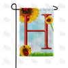 America Forever Ladybugs and Sunflowers Monogram Garden Flag