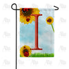 America Forever Ladybugs and Sunflowers Monogram Garden Flag