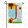America Forever Ladybugs and Sunflowers Monogram Garden Flag