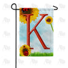 America Forever Ladybugs and Sunflowers Monogram Garden Flag