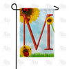 America Forever Ladybugs and Sunflowers Monogram Garden Flag