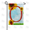 America Forever Ladybugs and Sunflowers Monogram Garden Flag