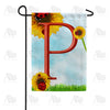America Forever Ladybugs and Sunflowers Monogram Garden Flag