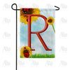 America Forever Ladybugs and Sunflowers Monogram Garden Flag