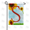 America Forever Ladybugs and Sunflowers Monogram Garden Flag