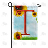 America Forever Ladybugs and Sunflowers Monogram Garden Flag