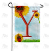 America Forever Ladybugs and Sunflowers Monogram Garden Flag