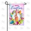America Forever Egg-cellent Easter Wreath Bunny Garden Flag