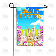 America Forever Easter Bunny Meeting Garden Flag