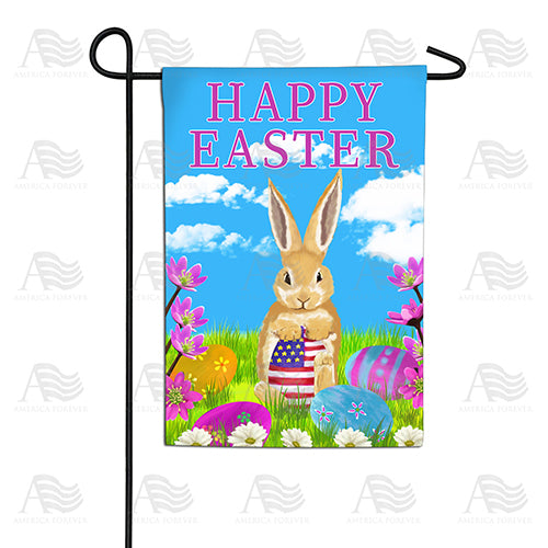 America Forever Patriotic Easter Egg Garden Flag