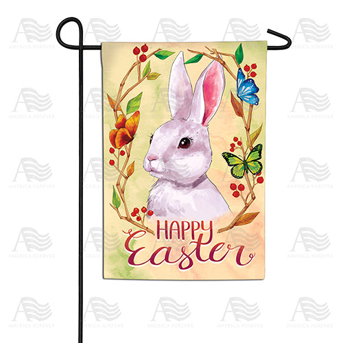 America Forever Watercolor Easter Bunny Garden Flag