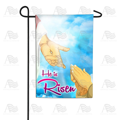 America Forever He Will Raise You Up Garden Flag