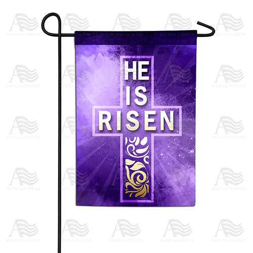 America Forever Truly He is Risen Garden Flag