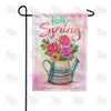 America Forever Watercolor Spring Flowers Garden Flag